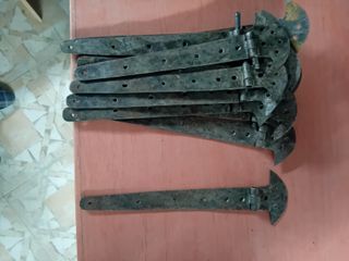 14 Bisagras Hierro Antiguas