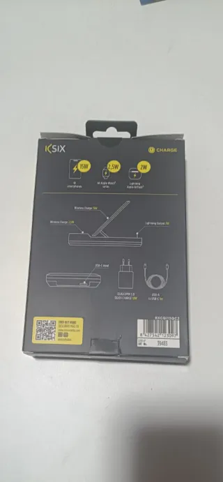 Cargador Inalámbrico Ksix Station 3 en 1