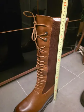 Botas altas mujer piel marrones talla 41