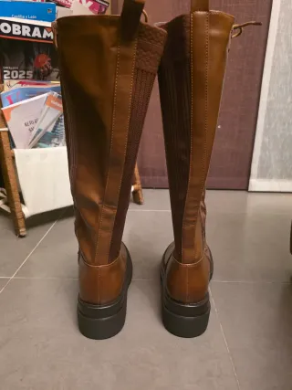 Botas altas mujer piel marrones talla 41