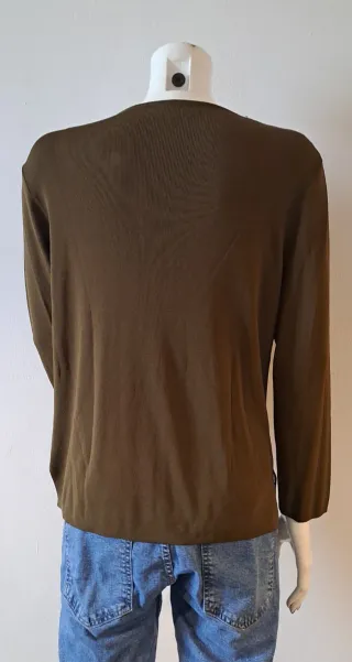 Cardigan viscosa verde oliva tg. M