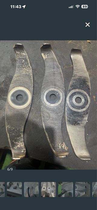 Lote 3 cuchillas y 2 cabezales Stihl