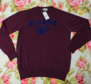Jersey Silbon Hombre Granate Talla M Nuevo