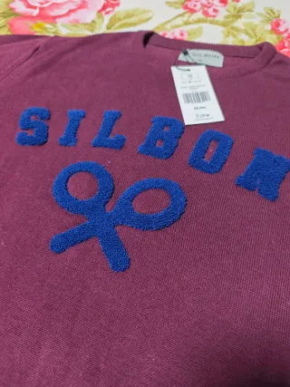 Jersey Silbon Hombre Granate Talla M Nuevo