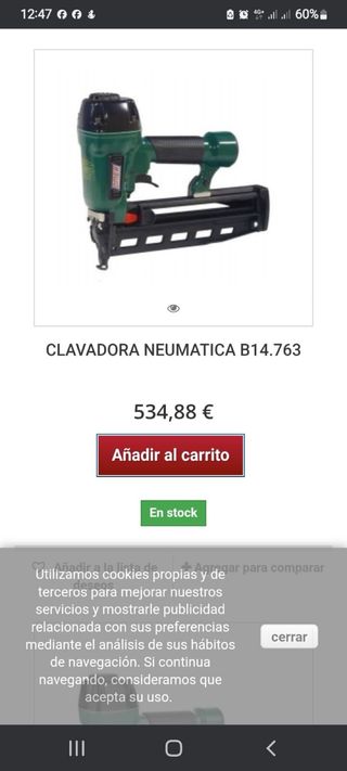 2 Pistolas Clavadoras Neumática B14.763