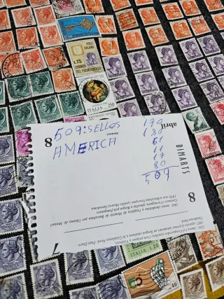 Lote de 509 sellos Italia usted sencargara del emp