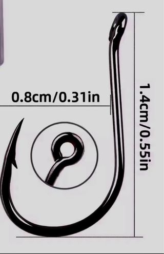 Anzuelo Pesca Black Bass 1.4cm