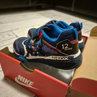 Scarpe Geox Lego Bambino Blu e Nere