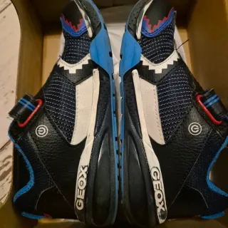 Scarpe Geox Lego Bambino Blu e Nere