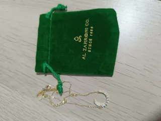 Collar AL ZAHROUNI CO. Baño Oro Plata