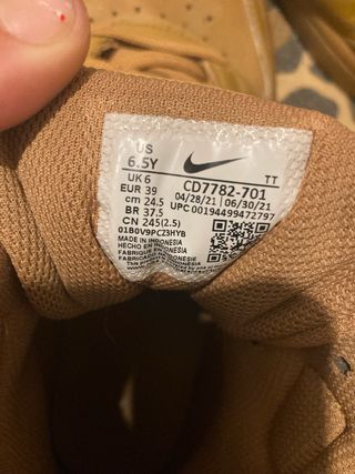 Zapatillas Nike Beige/Marrón Talla 39