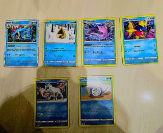 Cartas Pokémon Feraligatr, Snorunt, Gorebyss, Carv