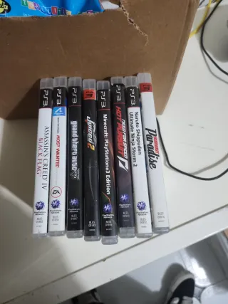 Lote 7 Juegos PS3: Assassin's Creed, GTA V, Naruto