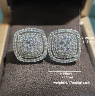 Pendientes "Luxury Double Halo"