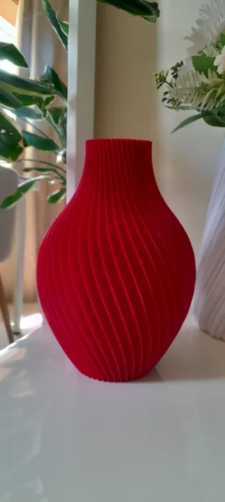 Vaso Decorativo Vermelho 20cm