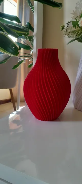 Vaso Decorativo Vermelho 20cm