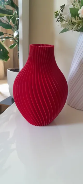 Vaso Decorativo Vermelho 20cm