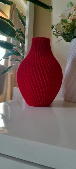 Vaso Decorativo Vermelho 20cm