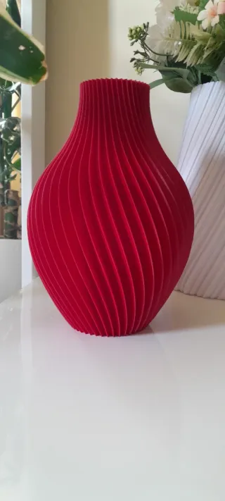 Vaso Decorativo Vermelho 20cm