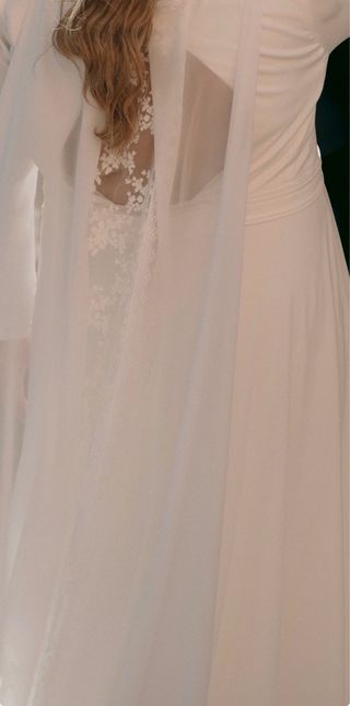 Vestido de Novia Rosa Clará con doble falda