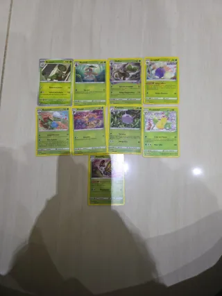 Cartas Pokémon: Breloom, Nuzleaf, Shiftry, Jumpluf