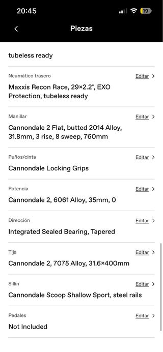 Bicicleta Montaña Cannondale Verde