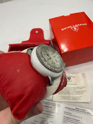 Swiss Legend Diamantes Reloj Mujer cerámica.