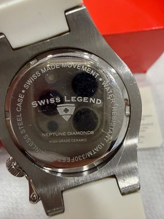 Swiss Legend Diamantes Reloj Mujer cerámica.
