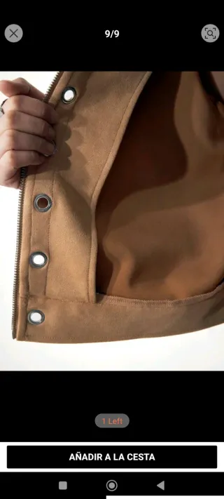 Chaqueta Maija vintage beige manga larga