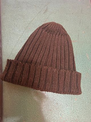 Berretto lana marrone