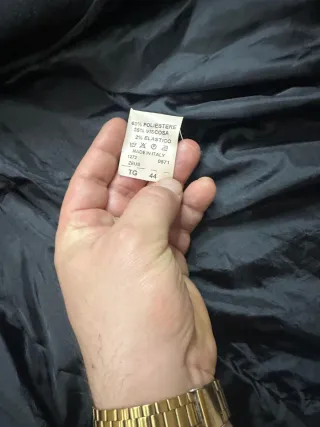 Cappotto nero Made in Italy Tg 44