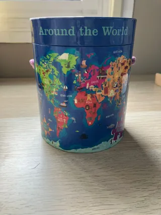 Puzzle Cilindro Mapa Mundi Mudpuppy