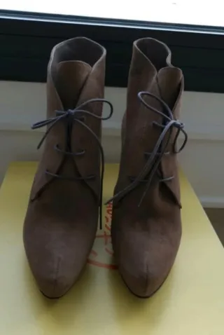 Botines Castañer Beige/Marrón