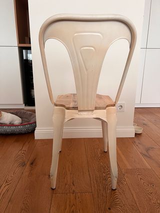 Silla Comedor/Habitación Beige y Madera