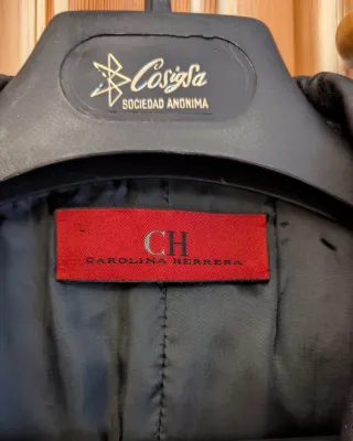 Abrigo Carolina Herrera Negro