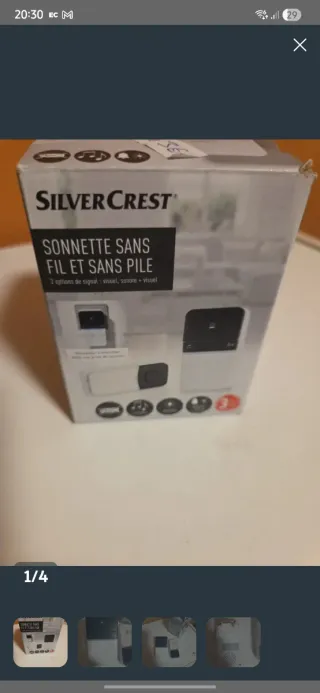 Timbre Inalámbrico Silvercrest Sin Pilas