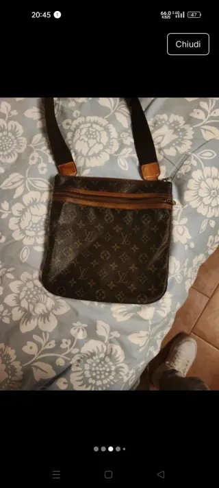 Borsa Louis Vuitton vintage marrone