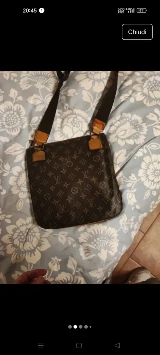 Borsa Louis Vuitton vintage marrone