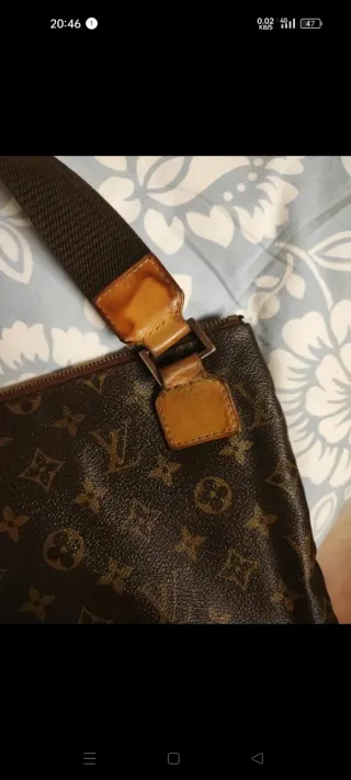 Borsa Louis Vuitton vintage marrone