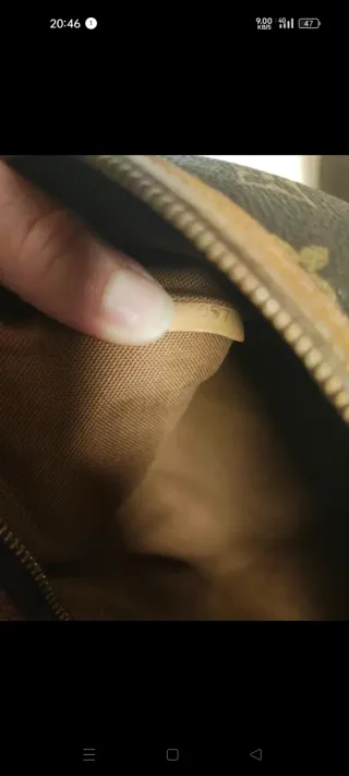 Borsa Louis Vuitton vintage marrone