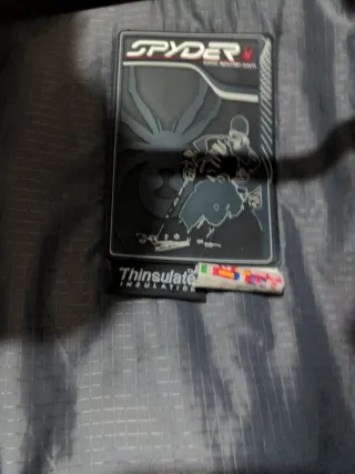 Chaqueta/ chaleco Spyder esquí roja y negra