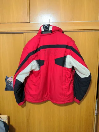 Chaqueta/ chaleco Spyder esquí roja y negra