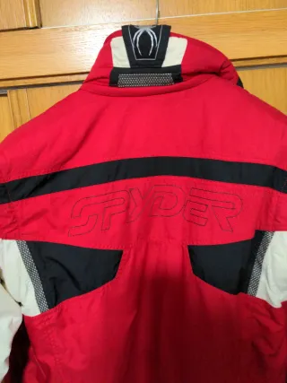 Chaqueta/ chaleco Spyder esquí roja y negra