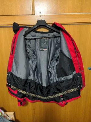 Chaqueta/ chaleco Spyder esquí roja y negra