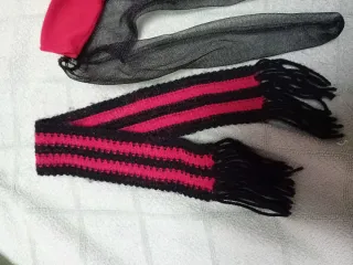 Conjunto Nancy: Vestido, medias y bufanda