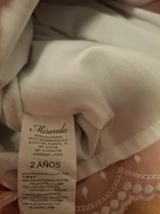 Falda niña Miranda 2 años