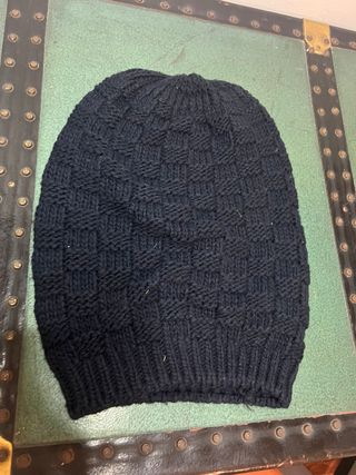Berretto lana blu scuro