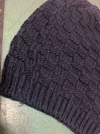 Berretto lana blu scuro