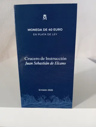 Carterita Moneda Plata 40€ Juan Sebastián Elcano