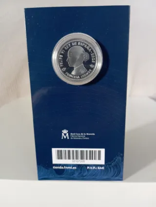 Carterita Moneda Plata 40€ Juan Sebastián Elcano